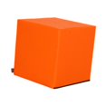 thumbnail image 2 of Lipstore Cube Stool Accessories Lounge Brick for Office Dressing Stretching Orange, 2 of 8