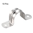 thumbnail image 3 of Unique Bargains 27mm Rigid Pipe Strap, 304 Stainless Steel, 2 Holes Clamps, 10 Pcs, 3 of 3