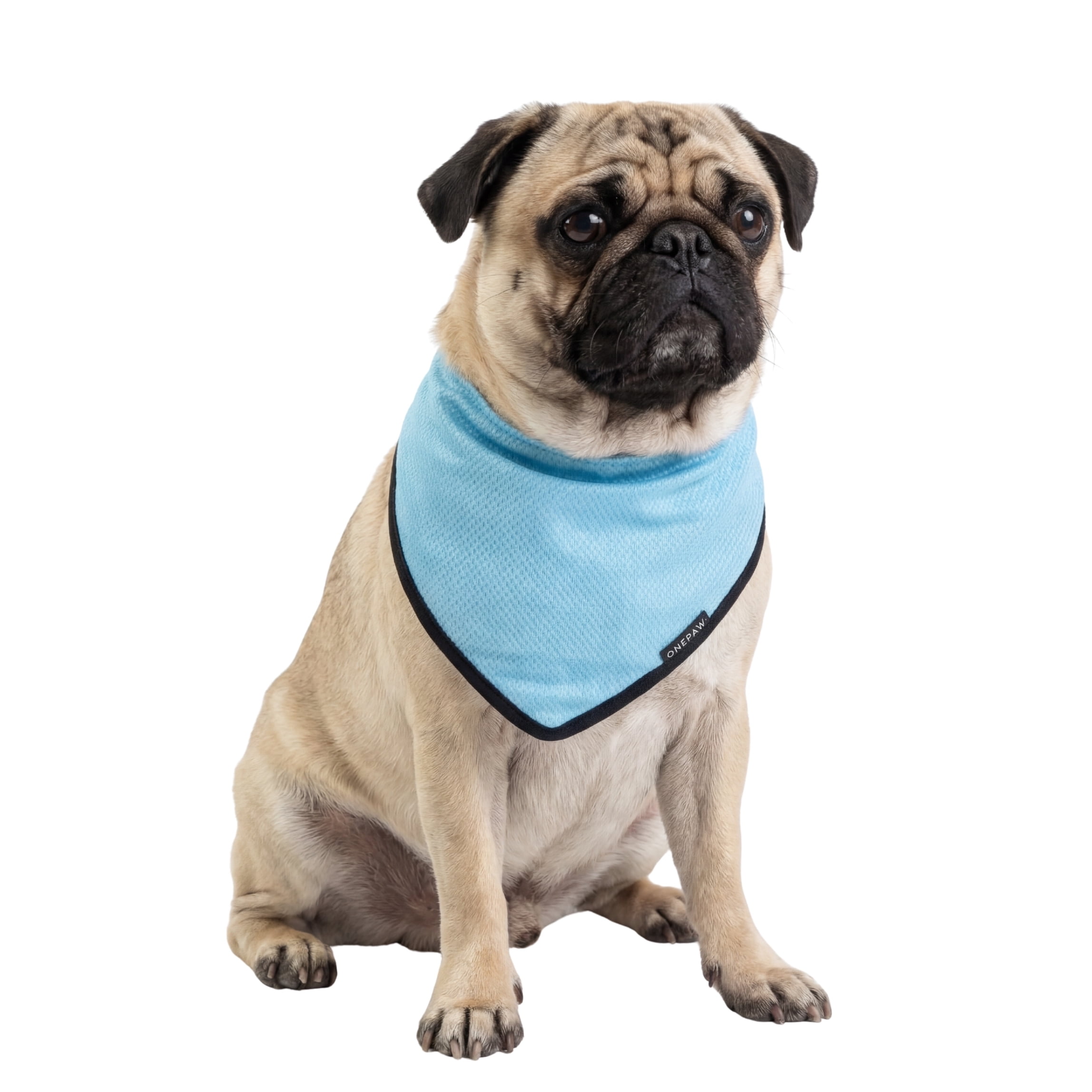 One Paw, Dog Cooling Bandana, Perfect for Hot Days, Multiple Sizes, Blue