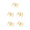 thumbnail image 3 of stanreset 1/2/3/5 2 Pieces Household Hotel Polyester Curtain Holdback Living Room Drape Tieback Draperies Decorative Holder Waved Rope Gold 5PCS, 3 of 6