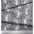 thumbnail image 3 of Soimoi Georgette Viscose Fabric Floral & Paisley Block Print Sewing Fabric Yard 42 Inch Wide, 3 of 3