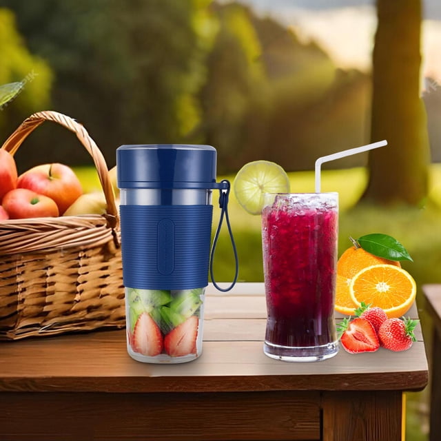 EGNMCR Extracteur de Jus Machine à Jus Portable Extracteur de Jus Électrique Gobelet Usb Rechargeable Extracteur de Jus Format Personnel Facile à Utiliser un Extracteur de Jus