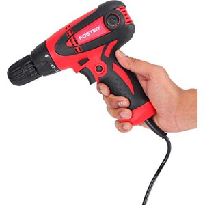 Fsd-010 Pro Electric Screwdriver Fsd-010, 350w | Copper Armature, Chuck 10mm, 750rpm, Torque 19+1 Drill - Red-Black | Soft Grip, Ergonomic Use, Multi-Purpose Tools Cordless Drill Machine