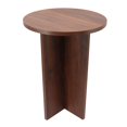 thumbnail image 2 of Petite Table Ronde, Petite Table d'Appoint Ronde en Bois Massif Petite Table Ronde Petite Table Ronde en Bois Créée avec Maîtrise, 2 of 12