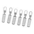 thumbnail image 3 of Zipper Pull Tab, Detachable Stainless Steel Metal Zipper Head  For Clothing Silver, 3 of 8