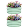 thumbnail image 1 of AKDSteel 2 - Pack Round Galvanized Raised Garden Bed - 2FT/3FT/4FT Sizes - Outdoor Flower & Vegetable Bed - Heavy - Duty & Open - Bottom Design, 1 of 7