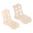 thumbnail image 4 of 4pcs Wood Sock Blockers DIY Adjustable Size Sock Stretchers for Knitting Crochet Stocking Display Models Wood Sock Knitting Tools, 4 of 8