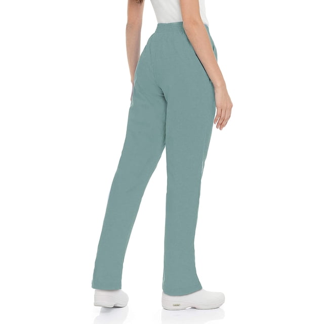 Landau Essentials Pantalon d'Uniforme Médical Coupe Décontractée pour Femmes, Noir, 1 Unité