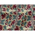 thumbnail image 4 of oneOone Viscose Jersey Fabric Leaves & Floral Block Print Sewing Fabric BTY 60 Inch Wide, 4 of 5