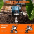 thumbnail image 3 of SENIX TL4QL-L1 10" 43cc 4-Cycle Gas Powered Front-Tine Walk Behind Tiller, 6 Forward Rotating Tines, 3 of 14