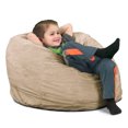 thumbnail image 1 of Ultimate Sack 30-Inch Kids Bean Bag Chair Oversized Foam Seat, Camel Suede Cover, 1 of 6