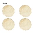 thumbnail image 2 of Xingzhi 4 Pcs Napperons Ronds Motif Queue de Paon Tapis en PVC Or Chaud Décoration de Table pour Noël Vacances Or, 2 of 6