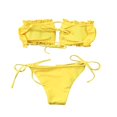 thumbnail image 2 of Ensembles de Maillots de Bain pour Femmes Soutien-gorge Triangle Sans Bretelles, 2 of 4