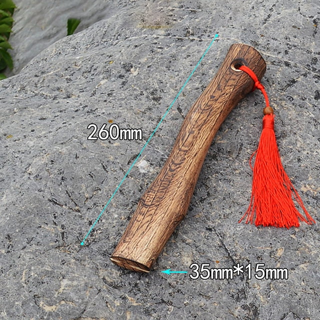 Poignée de Hache en Bois Poignée de Hache de Rechange Poignée de Hache Porte-Bonheur en Corde Rouge