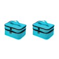 thumbnail image 3 of Redempat Nail Polish Storage Bags Made With Polyester For Everyday Sturdy And Durable sky blue 2Set, 3 of 6