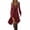 Wine#retro western dresses for women, variant on Lcziwo Halloween Western Dresses for Women Cowgirl Vintage Gothic Midi Dresses High Low Long Sleeve Outfits Plain Vneck Casual Sundress Navy,XXL