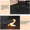 thumbnail image 2 of Ruiboury Black Fire Resistant And Reusable Wood Stove Mat For Extra Protection Fireplace Rugs Fire Resistant black 39*72in, 2 of 6
