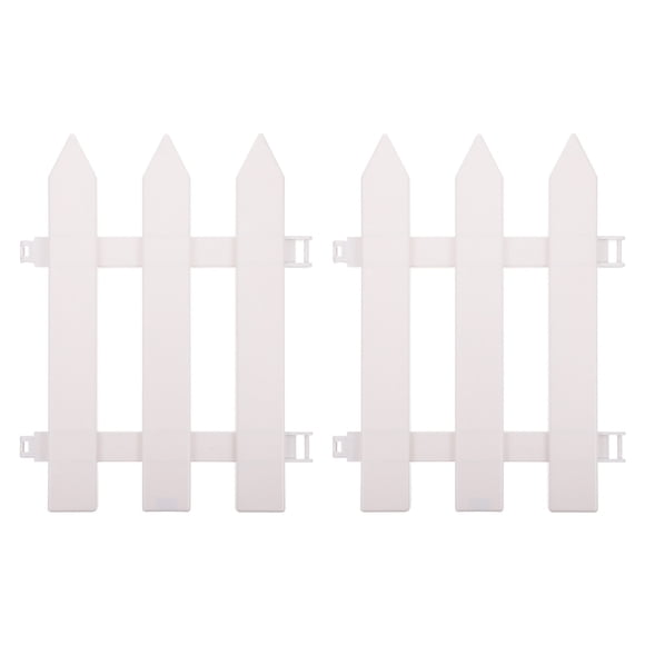 2Pcs Practical Garden Fence Outdoor Decorative Fencing Plastic Patio Border