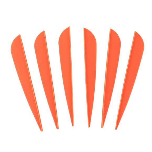 Flèches de 4 Pouces Plume en Plastique Floconnage pour Bricolage Arc Flèches 100 Pack (Orange)