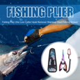 thumbnail image 2 of Fishing Plier Line Lure Cutter Hook Remover Fishing Scissor (Blue Black), 2 of 9