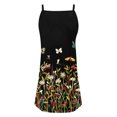 thumbnail image 5 of LOVZFMLL Dresses Women Casual Draw Back Printed Sleeveless Ruffle Lace-up Cold Shoulder Dress, 5 of 5