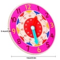 thumbnail image 3 of My Order Children's Wooden Watch Model-Wood Learning Toys Digital Pre-School Learning Games, 3 of 5