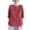 Red, variant on Women's Summer 3/4 Sleeve Cotton Linen Tops Vintage Floral Embroidered Shirts Casual V Neck Boho Blouse Loose Fitting Summer T-Shirts Sleeve Blouses Tunic Blue M