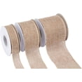 thumbnail image 3 of Joycrosso Burlap Wired Edge Ribbon 3 inch x 10 Yards, Natural, Ideal for Crafting, Gift Wrapping, Wreath, Christmas Tree, and Rustic Wedding Decorations, 3 of 4