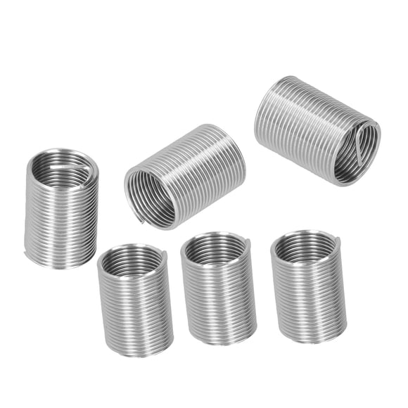20 PCS Thread Repair Insert, M14 X 1.25 Helicoil Metric Thread Sleeves, Stainless Steel Wire Thread Sheaths With Different Length To Choose For Thread Repair