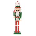 thumbnail image 3 of Christmas Nutcracker Ornament 25cm Table Decoration for Xmas Desktop Festive D, 3 of 8