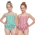 thumbnail image 2 of Qudderr Kids Baby Girls' One Piece Swimsuits Summer Halter Swimsuit Toddler Bathing Suit for 2-12 Years, 2 of 9