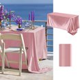 thumbnail image 2 of Dvruxg Satin Tablecloth – Washable Polyester Solid Color Banquet Cloth for Weddings, Hotels, Restaurants & Home Use – Elegant Cut-to-Fit Table Cover for Events & Parties, 2 of 5