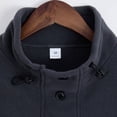 thumbnail image 4 of Timegard Mens Sweatshirts Fuzzy Fall Winter Stand Collar Pullover Button Long Sleeve Casual Comfy Tops, 4 of 8