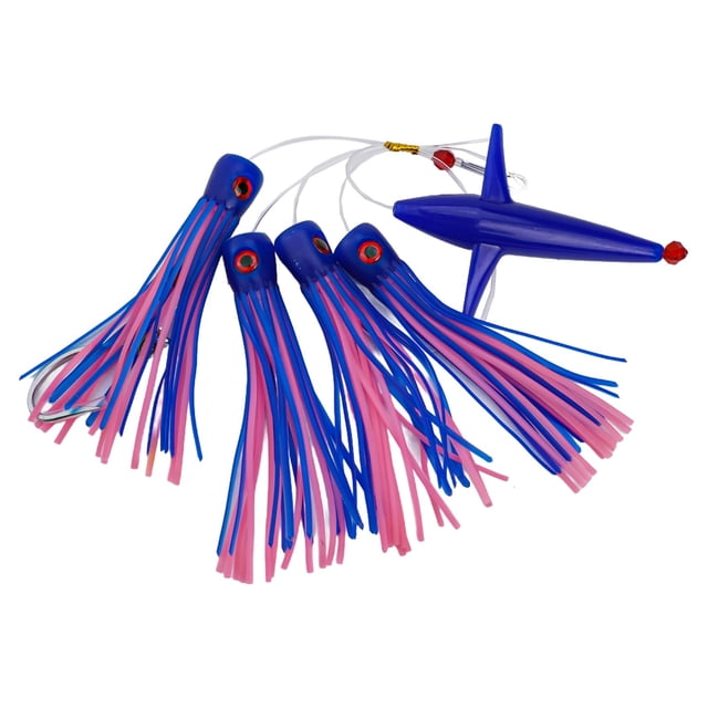 Bait Trolling Lure Bait Rig Lure 1set Metal plastic 210g Stronger Winding More Dynamic Posture Marlin Sailfish