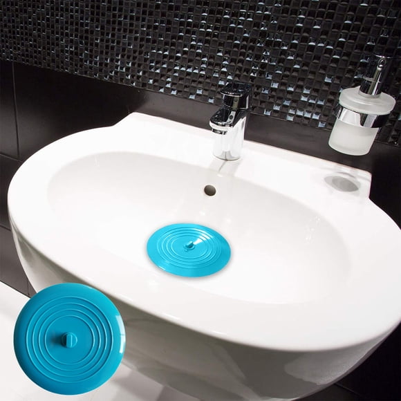 Bathtub Stopper 6 Inches Large Silicone Sink Stopper Flat Drain P for Tub and Washbasin Soft Suction Cover for Bathroom Shower Drain,Leak Proof Seal,Easy to Clean,No Mold,Home Bathing Accessory
