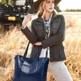 thumbnail image 3 of Estbridg Handbags For Women Large Designer Ladies Bag Bucket Purse Leather, 3 of 4