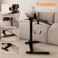 thumbnail image 3 of Mobile Folding Desk Inch  Small Sit-Stand Height Adjustable Rolling Laptop Desk  Space-Saving Portable Desk with Wheels for Home Office Craft &amp; Study, 3 of 8