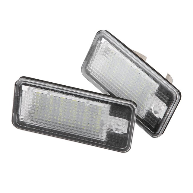 License Plate Light Led License Light Led License Lamp License Plate Light 2pcs 3W 12V LED Beads License Plate LED Light Lamp For A3