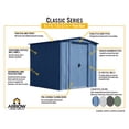 thumbnail image 4 of Arrow 6 x 7 x 6 ft Grey Shed, 4 of 5