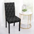 thumbnail image 1 of REGALWOVEN Stretch Spandex Dining Chair Cover Chair Seat Slipcover, Black, 1 of 9