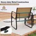 thumbnail image 2 of Gymax Ensemble Bistro 3 Pcs Chaises de Patio et Table d'Appoint avec Panier de Rangement Tissu en Maille Respirant, 2 of 6