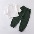thumbnail image 2 of Birdeem Chemises pour Filles Mode Filles et Garçons Hauts Décontractés à Manches Longues Col Rond Ensemble Pantalon Long Uni, 2 of 12
