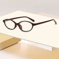 thumbnail image 3 of Retro Oval Shaped Glasses with 90s Style for Small Faces Featuring Blue Light Filtering Technology, 3 of 3