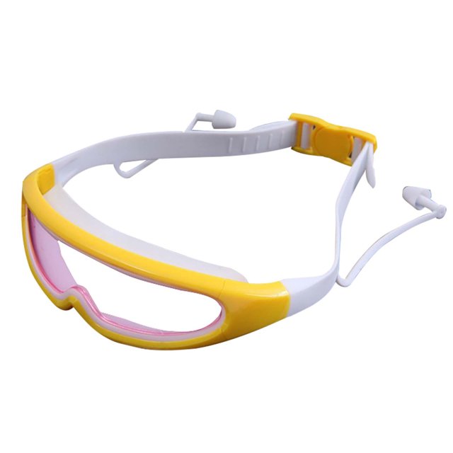 IROINID Lunettes de Natation Imperméables et Antibuée pour Enfants avec Bouchons d'Oreilles Monobloc