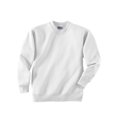 thumbnail image 3 of Hanes ComfortBlend EcoSmart Boy`s Crewneck Sweatshirt, XS, White, 3 of 4