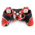thumbnail image 1 of MasteelfCA Étui de Protection en Silicone Durable pour Manette PlayStation PS2 /PS3 (Noir+orange), 1 of 2