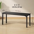 thumbnail image 3 of HOMCOM 71" Computer Desk, Study Desk with Metal Legs, Distressed Black, 3 of 10