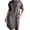 Grey, variant on Bigersell Babydolls Dress for Women Clearance Female Button-Donw Short Sleeve Mini Denim Dress Style D-44 Long Dresses Ladies Casual Regular Summer Dresses , Blue S