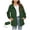 Green, variant on Amzcrzy Womens Rain Jackets Solid Color Hooded Raincoat Long Sleeve Waterproof Zip Up Jackets for Women Lightweight Rain Coats with Pockets S