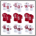 thumbnail image 3 of Rugby Jersey Red Embroidery 85#Kittle 97#BOSA 13#PURDY 23#, 3 of 3